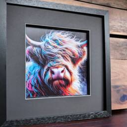 Scottish Highland Cow Wall Art Print, Gift, Room Decor - Oor Angus Highlands - thumbnail 2