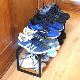 Modern Steel Shoe Rack. Handmade & Crafted in The UK - thumbnail 4