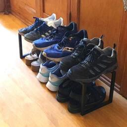 Modern Steel Shoe Rack. Handmade & Crafted in The UK - thumbnail 2