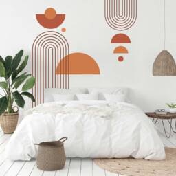 Arch Wall Decal - Abstract Shape & Line Art Sticker - thumbnail 2