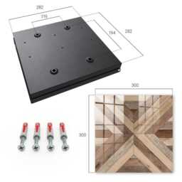 Wooden Geometry Wall Mounted Key Cabinet, Brown Box For Wall, Geometric Geometry, Lovers Of Natural Elements - thumbnail 4