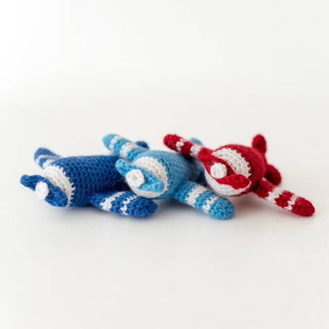 Plane - Crochet Cuddly Toy Amigurumi Child Plush Birth Gift - image 1