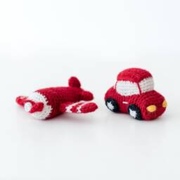 Plane - Crochet Cuddly Toy Amigurumi Child Plush Birth Gift - thumbnail 3
