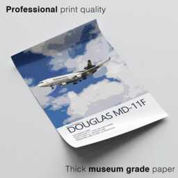 Ups Mcdonnell Douglas Md-11 Poster - Detailed Aviation Art Print Civil Airliner Wall Pilot Office Decor Enthusiast Gift - thumbnail 2