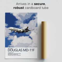 Ups Mcdonnell Douglas Md-11 Poster - Detailed Aviation Art Print Civil Airliner Wall Pilot Office Decor Enthusiast Gift - thumbnail 3