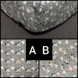 Zebra Fitted Crib Sheet Rainbow Zoo Animal Cotton Or Flannel - thumbnail 2