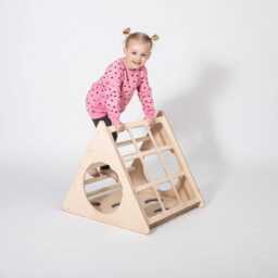 Climbing Triangle For Toddler Climbing With Ramp, Toddler Toy Kids, Montessori Indoor Toys Toddlers - thumbnail 2