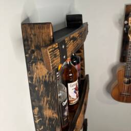 Whisky Barrel Stave Shelf Display Unit - thumbnail 4