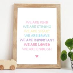 Girls Nursery Prints, Sister Wall Art, Bedroom Gift, Playroom Art - thumbnail 1