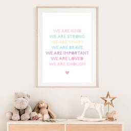 Girls Nursery Prints, Sister Wall Art, Bedroom Gift, Playroom Art - thumbnail 3