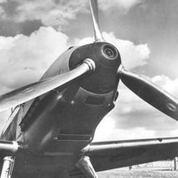 Vintage Airplane Print Black & White Military Aviation Wall Art - thumbnail 2
