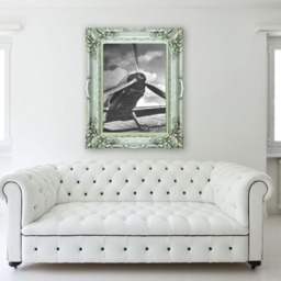 Vintage Airplane Print Black & White Military Aviation Wall Art - thumbnail 4