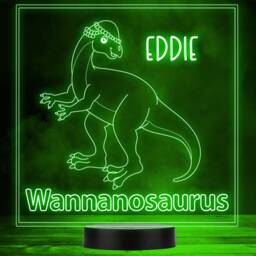 Kids Cute Dinosaur Fan Wannanosaurus Led Personalised Gift Night Light - thumbnail 1