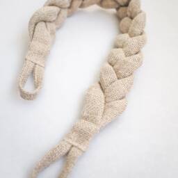 Rustic Linen Braided Tie-Back - Farmhouse Curtain Accessory - thumbnail 3