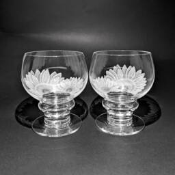 Sunflower Vases - Sunflowers Hand Engraved Beautiful Glass Art Flower Gifts Engravings Wedding Gift - thumbnail 3