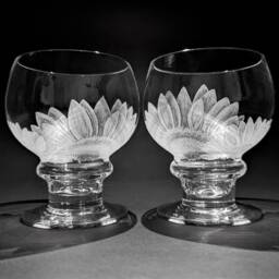 Sunflower Vases - Sunflowers Hand Engraved Beautiful Glass Art Flower Gifts Engravings Wedding Gift - thumbnail 2