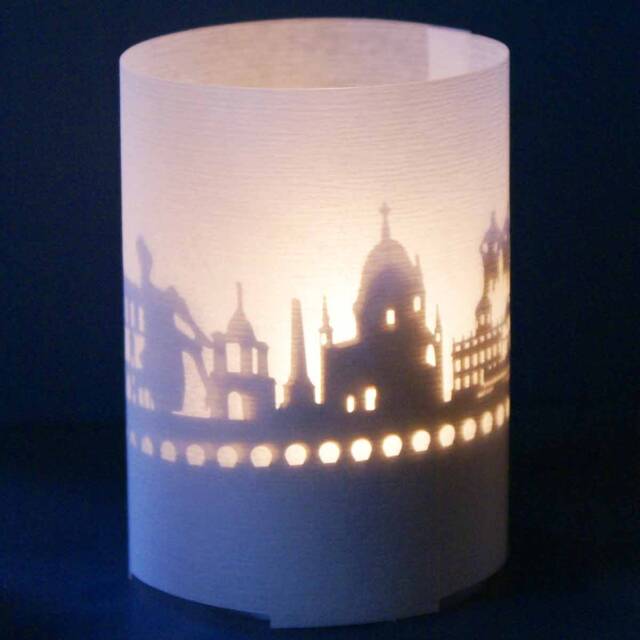 Potsdam Skyline Gift Tube Shadow Play - Silhouette Candle For Home D??cor & Souvenir Perfect Fans & Travel Enthusiasts - image 1