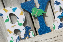 Dinosaur Theme Nursery Letters For Dino Toddler Little Boy Room Dinos Baby Shower Gift Toddler - thumbnail 1