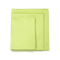 Apple Green Cotton Sheet Set King - 300 Thread Count Sateen Bedding Oeko-Tex Certified Percale Sheets With Fitted Flat Pillow Shams