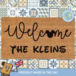 Custom Made Welcome Mat With Family Name, Cute Mat, Made, Home Decoration Ideas, Personalised Rug, Gift For Her - thumbnail 1