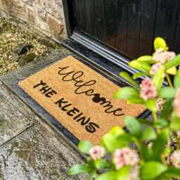 Custom Made Welcome Mat With Family Name, Cute Mat, Made, Home Decoration Ideas, Personalised Rug, Gift For Her - thumbnail 2