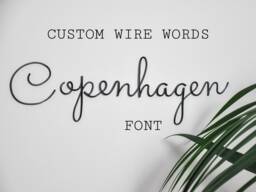 Personalised Wire Words, Name, Words For The Wall, Custom Word Phrase, Wall Decor, Art, Nursery Gallery - thumbnail 1
