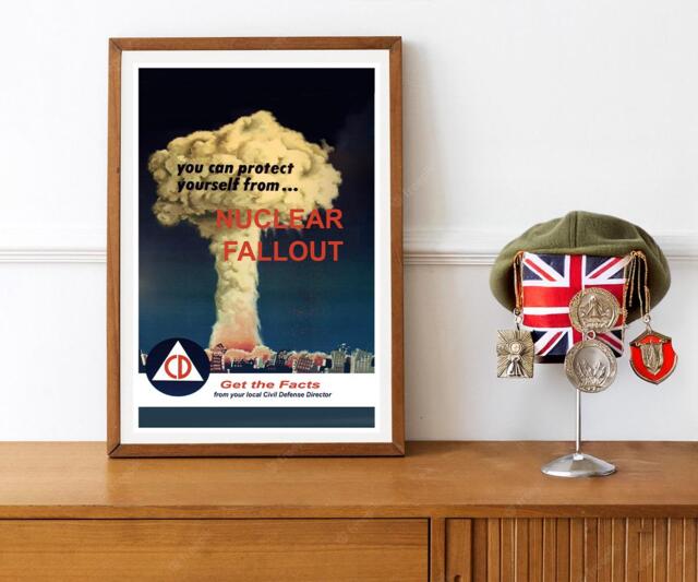 Reprint Of A Civil Defense Nuclear Fallout Poster - image 1