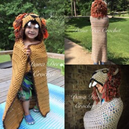 Bulky Hooded Lion Blanket Pattern - thumbnail 2