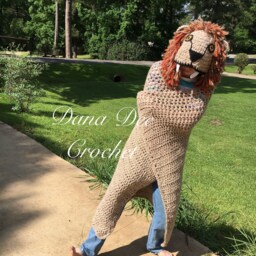 Bulky Hooded Lion Blanket Pattern - thumbnail 3