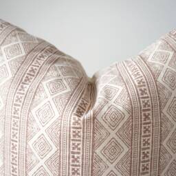 Brown Tribal Hemp Hand Woven Natural Dye Color Hmong Lumbar Pillow Cover - thumbnail 3
