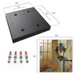 Retro Lamp Wall Mounted Key Cabinet, Beige Industrial Box, Painterly Architecture, For Lovers - thumbnail 4
