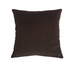 Chocolate Velvet Suede Decorative Throw Pillow Cover/Case Cushion 18x18 - thumbnail 1