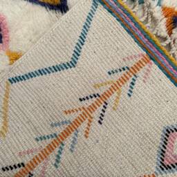 Nada Azilal 5x8 Ft Moroccan Wool Handmade Rug - thumbnail 4