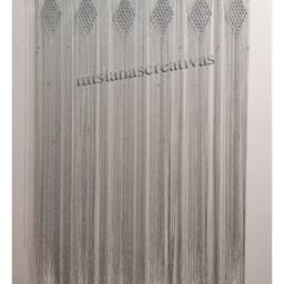 Window Curtain.macrame Wall Art.macrame Curtain. Macrame Wall Hanging - thumbnail 3