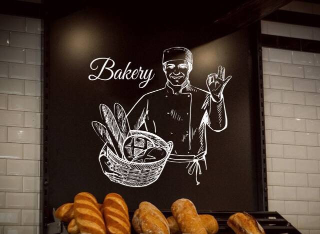 Bakery Wall Decal Removable Vinyl Sticker 4422 - image 1