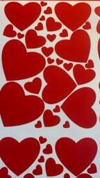 Valentines Day, Heart Vinyl Decals Mixed Size Stickers, Wall Decor - thumbnail 1