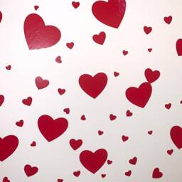 Valentines Day, Heart Vinyl Decals Mixed Size Stickers, Wall Decor - thumbnail 2