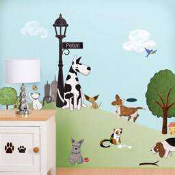 Orange Tabby Cat Wall Sticker Decal For Animal Mural Or Kids Room - thumbnail 3