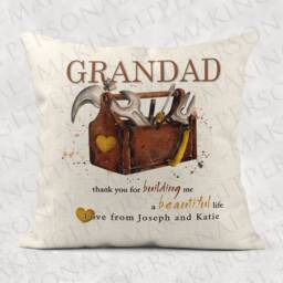 Personalised Dad Grandad Country Cushion - Fathers Day Gift, Gift For Grandad, Grand Children Names, Him - thumbnail 3