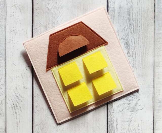 Felt Montessori Toy Quiet Book Page For Baby - 0-2 Year - image 1