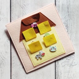 Felt Montessori Toy Quiet Book Page For Baby - 0-2 Year - thumbnail 2