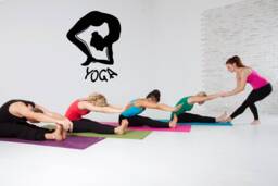 Yoga Pose Wall Decal Lotus Mandala, Buddha Decor T636 - thumbnail 1