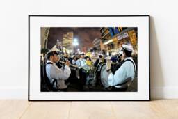 Brass Band At Mardi Gras Parade Photograph, New Orleans Home Decor, Printgraphy, Living Room, Downtown, Jazz Band, Big Easy, Second Line - thumbnail 1