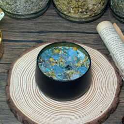 Soy Wax Crystal Candle Gift Set Full Moon Charged, Manifestation Candles - thumbnail 2