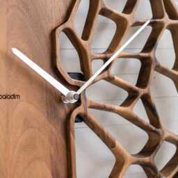 Handcrafted Walnut Wood Wall Clock - 16 - thumbnail 2