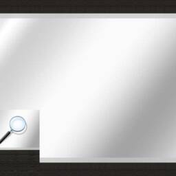 Large Black Brushed Chunky Framed Modern Mirror Contemporary Elegant Lg Box Wall - Choice Of Size Premium Quality Free P&p - thumbnail 2