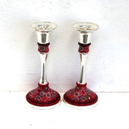 Candle Holders, Table Decoration, Candlesticks, Judaica, Wedding Candles Holder, Holder Set, Bat Mitzvah Gift, Shabbat - thumbnail 4