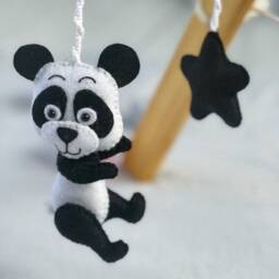 Monochrome Baby Gym, Montessori Activity Toy, Black White Contrast Hanging Nursery, Baby Play Gym Toys, Center - thumbnail 4