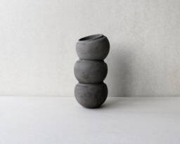 Set Of 3 Minimalist Sphere Concrete Planters - Succulent Pots - thumbnail 1
