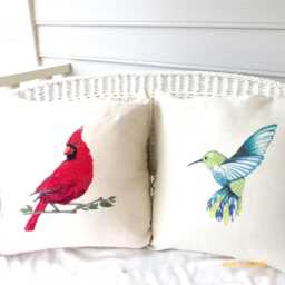 Hummingbird Pillow Tapestry Covers - thumbnail 2